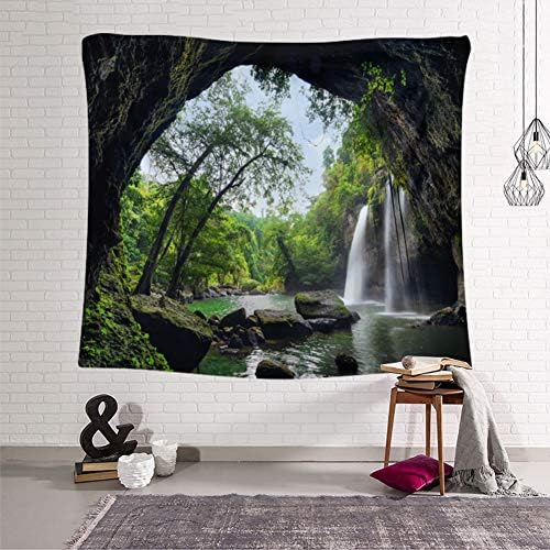 Llamazing Forest Tapestry - Home Decor Landscape for Living Room & Bedroom - Magic Tapestry Curtain (Waterfall, 90.5''L70.8''W) XGXL - Image 5