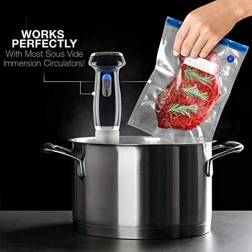 VICARKO 30 PCS Vacuum Zipper Bags Vacuum Sealer Bags 4.3L, 13.5 x 10.5" - Image 4