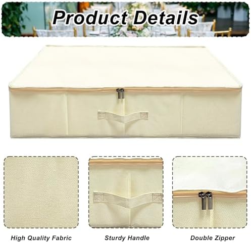 Wedding Dress Storage Box Kit - Rectangular with 40 Sheets Acid-Free Tissue Paper & Microfiber Gloves - Image 3