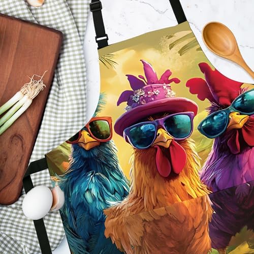 Adjustable Baking Aprons for Women - Cooking Aprons for Women with Pockets, Perfect for Baking Cooking Gradening - Image 5