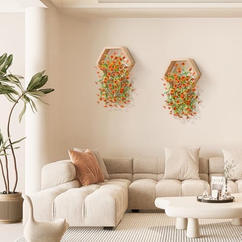 ZFProcess Artificial Hanging Flowers Plants for Outdoor Fall Decoration - Image 6