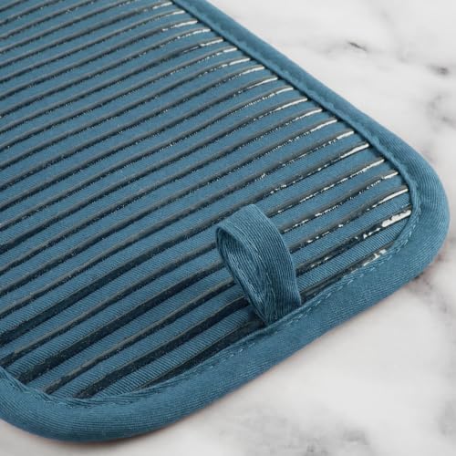 KitchenAid Quilted Cotton Oven Mitt, Pot Holder & Towel Set, Agave - Image 3