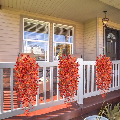 Hrobek Fall Artificial Flowers for Outdoor UV Resistant Fake Hanging Plant - Image 5