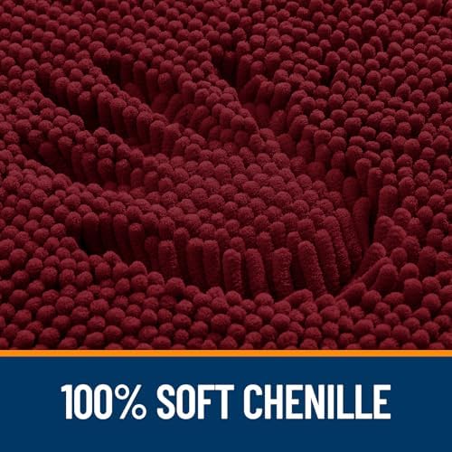 OLANLY Bathroom Rugs 32x20, Extra Soft Absorbent Chenille Bath Rugs - Image 3