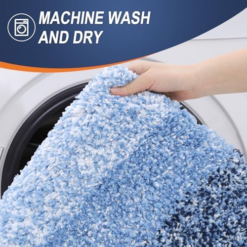 OLANLY Bathroom Runner Rug 47x17, Extra Soft Absorbent Microfiber Bath Rugs - Image 5