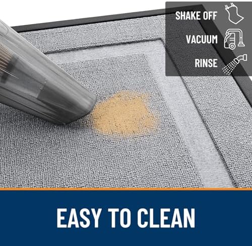 OLANLY Front Door Mat Outside 35x23, All-Season Heavy-Duty Rubber Doormat - Image 5