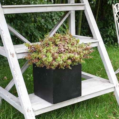 alyptus Artificial Fall Leaves Plant – 8PCS Outdoor Fake Greenery Boxwood Shrubs UV Resistant Fake Plants for Porch, Patio, Thanksgiving or Autumn Home Decor - Fall Leaves - Image 4