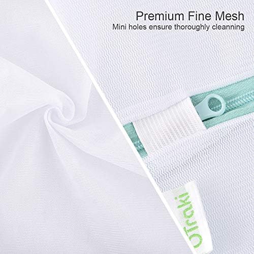 OTraki Mesh Laundry Bag for Delicates 2 Pack Garment Wash Bag 24 x 32 inch Zippered Large Washing Machine Bags for Sweater Dirty Clothes Washer College Dorm Organizer Don't Drying, Melting 140-176℉ - Image 3