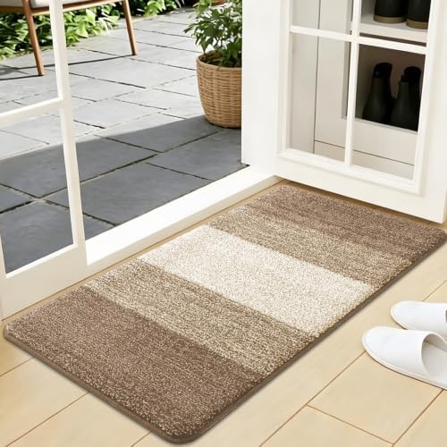Kitinjoy Indoor Outdoor Door Mat, 40x24 Non-Slip Dirt Trapper Doormats by Kitinjoy