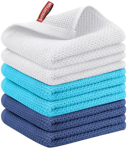 Nialnant 6 Pcs Kitchen Hand Towels, 100% Cotton,13 x 28 in by Nialnant