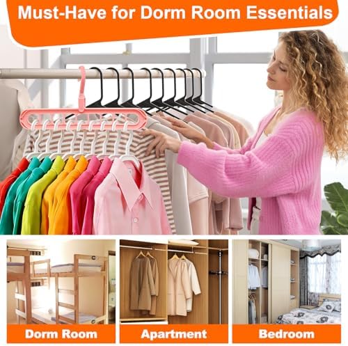 HEYHOUSE Closet Organizers and Storage,College Dorm Room Essentials Hangers - Image 4