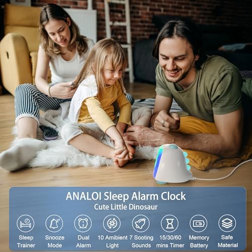 ANALOI Alarm Clock for Kids, Ok to Wake Up Sleep Training Clock for Boys - Image 2