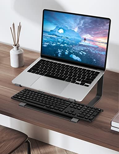 SOUNDANCE Laptop Stand for Desk, Metal Riser, Fits 12-17.3 Inch, Black - Image 6