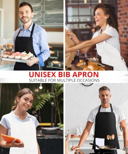 Utopia Kitchen Bib Aprons 2 Pack Adjustable With 2 Pockets - Image 5