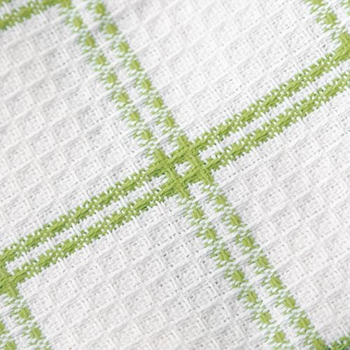 T-Fal Premium Waffle Dish Cloths: Highly Absorbent, Super Soft Long Lasting - 100% Cotton, 12"x13" Towel for Cleaning & Drying, (4-Pack), Green - Image 3