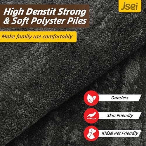 JSEI Dirt Trapper Door Mat 24"x36", Non-Slip Doormat, Light Gray - Image 4