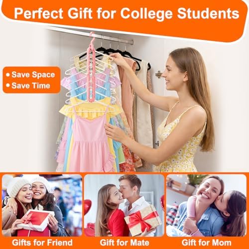 HEYHOUSE Closet Organizers and Storage,College Dorm Room Essentials Hangers - Image 3