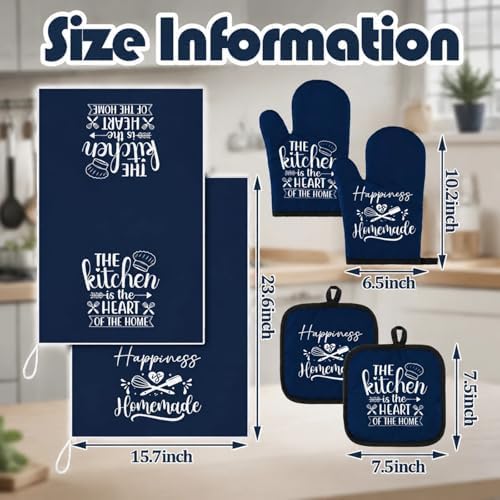 Sratte 6 Pcs Kitchen Decor Accessories Set, Kitchen, Blue - Image 3