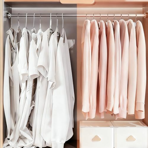 Short Neck Plastic Hangers 20 Pack, Non Slip Clothes Hangers Grey - Image 6