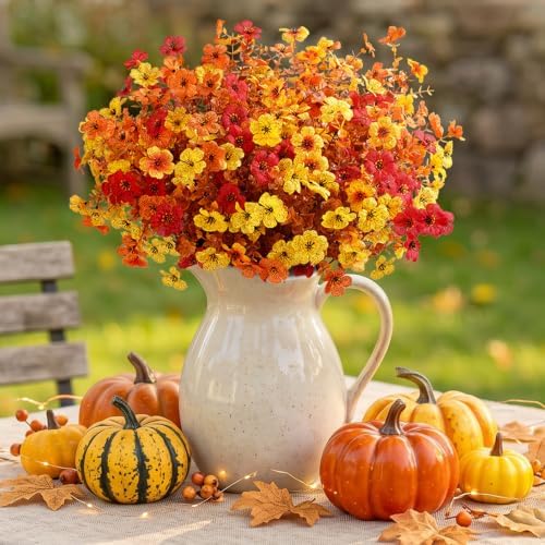 Lifewit Fall Artificial Flowers for Outdoor, Faux Flowers for Garden Decor - Image 7