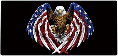 XXL Professional Large Mouse Pad & Computer Game Mouse Mat (35.4x15.7x0.1IN, US Eagle) by Cmhoo