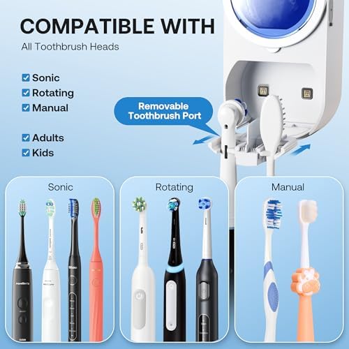 Bitvae Upgraded Tooth Brush Holder for Bathroom 2.0 Infrared Sensing - Image 6