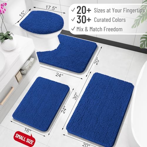 OLANLY Bathroom Rugs 34x21, Extra Soft Absorbent Chenille Bath Rugs - Image 2