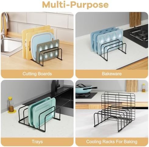 Fikoksol Cutting Board Organizer Storage, Baking Sheet Rack under Cabinet - Image 6