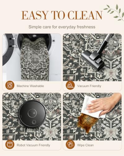 OLANLY 2x6 Washable Runner Rug, Soft Non Slip Carpet for Hallway Kitchen - Image 6