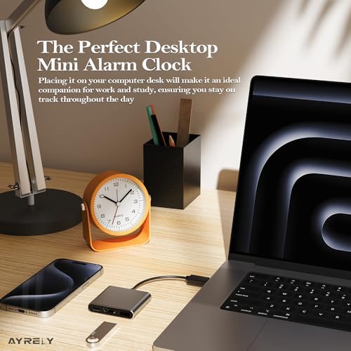 AYRELY® 3.5" Small Analog Travel Alarm Clock, Battery Operated Desk Clock - Image 4