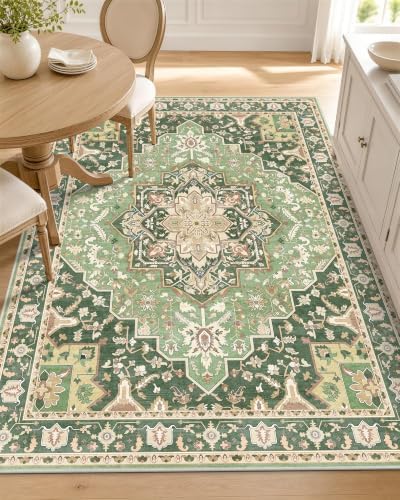 OLANLY 3x5 Washable Accent Rug, Soft Non Slip Carpet for Entryway Bedside by OLANLY