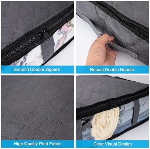 10 Pack Under Bed Storage Bags 40L Underbed Storage Containers - Image 3