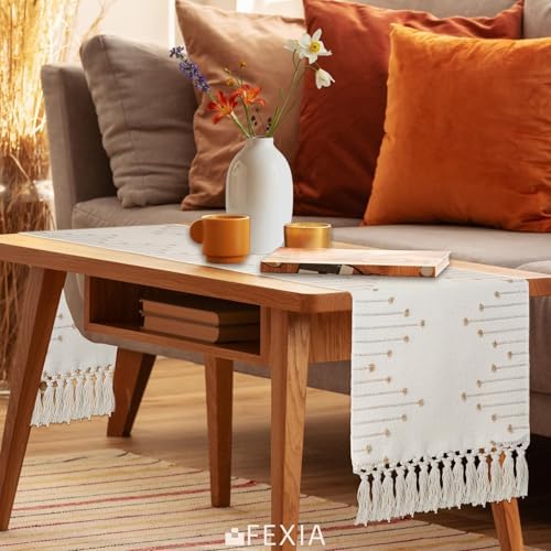 FEXIA Boho Table Runner for Home Decor 12x90 Rustic Macrame Decoration - Image 5