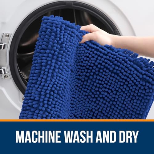 OLANLY Bathroom Rugs 34x21, Extra Soft Absorbent Chenille Bath Rugs - Image 5