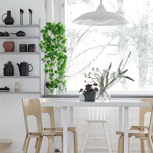 Freyalife Fake Hanging Plants for Room Decor,1pcs Artificial Potted Plants Vines for Wall Home Office Aesthetic Living Kitchen Bathroom Coffee Table Shelf Indoor Outdoor Farmhouse Patio Decorations - Image 6