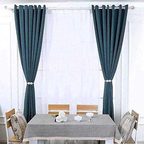 MELALUXE 4 Pack Magnetic Curtain Tiebacks, Decorative Curtain Holdbacks for Window Décor (Teal) - Image 5