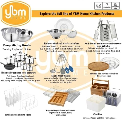 YBM HOME Office Round Desk Steel Mesh Pencil Cup Pen Holder Silver, 2210-2 Pack of 2 - Image 4