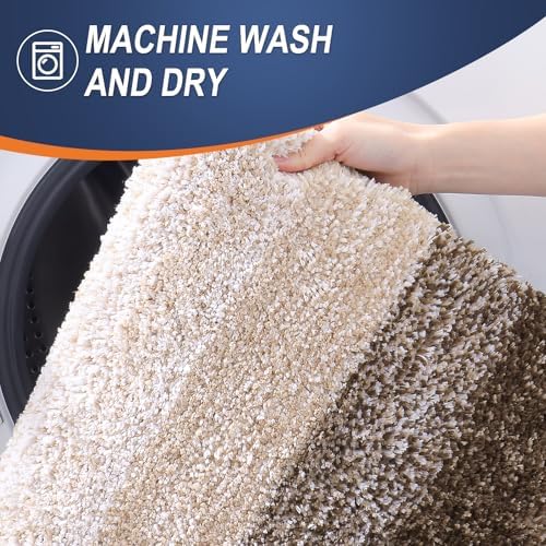 OLANLY Small Bathroom Rugs 24x16, Extra Soft Absorbent Microfiber Bath Rugs - Image 6