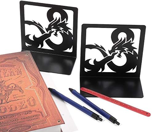Dragon Book Ends, Heavy Duty Metal Bookends for Shelves - Image 6