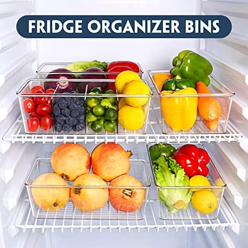 Pantry Organization and Storage Bins with Dividers Kitchen Organizer 2 Pack - Image 4