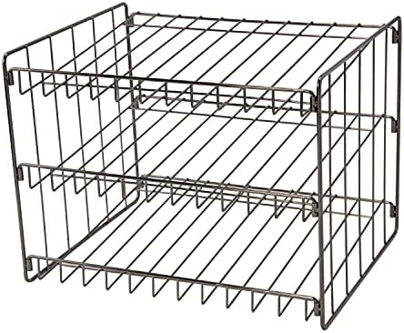 Kitchen Details 3 Tier Can Organizer | Canned Food Storage Rack | Kitchen Cabinet and Pantry Organization | Holds 36 Cans | Space Saving | Onyx by KitchenDetails