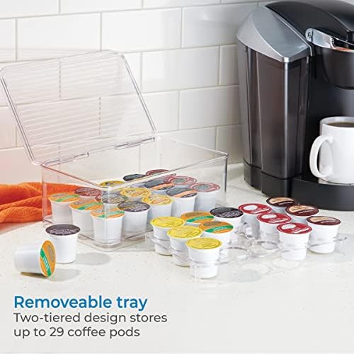 iDesign Stackable Coffee Pod Holder, Clear - Image 3