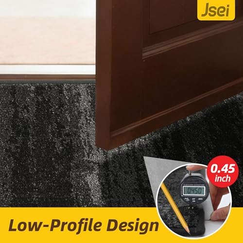 JSEI Dirt Trapper Door Mat 24"x36", Non-Slip Doormat, Light Gray - Image 5