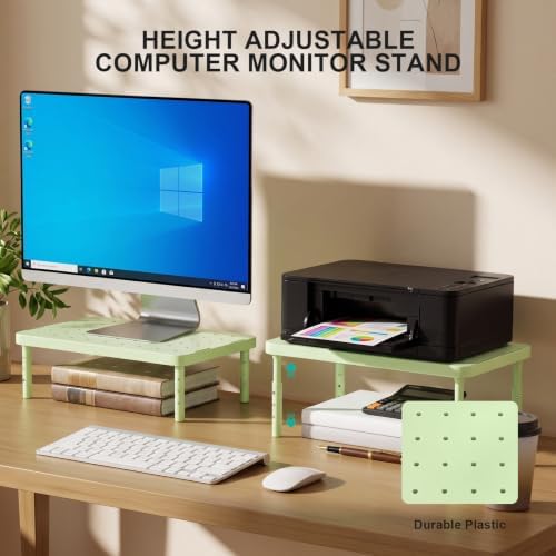 WALI Computer Monitor Stand for Desk, Adjustable Laptop Riser, up to 44 lbs - Image 3