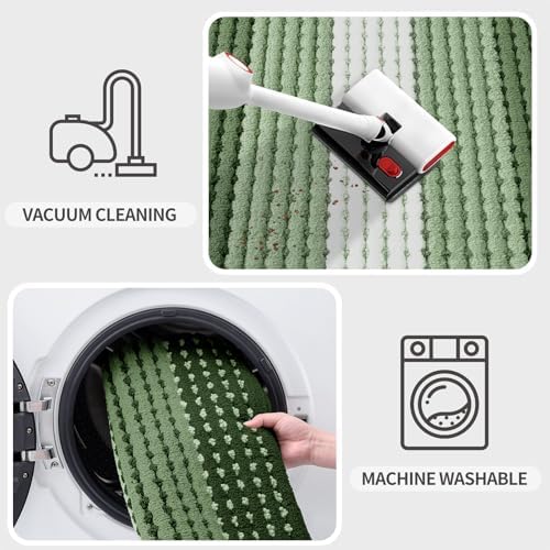 Kitinjoy Indoor Outdoor Door Mat, 48x30 Non-Slip Dirt Trapper Doormats - Image 5