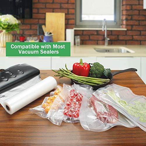 Vacuum Sealer Bags Rolls 2-Pack 11"X50' Commercial Grade BPA Free Double Sides Textured Vacuum Seal Bags Compatible with FoodSaver and Sous Vide Cooking (Total 100 Feet) - Image 4