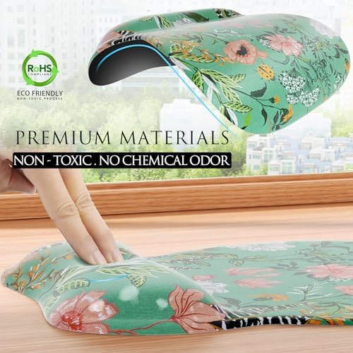 MROCO Ergonomic Mouse Pad Gel Wrist Rest, 9.4 x 8.1 in, Garden Whispers - Image 5