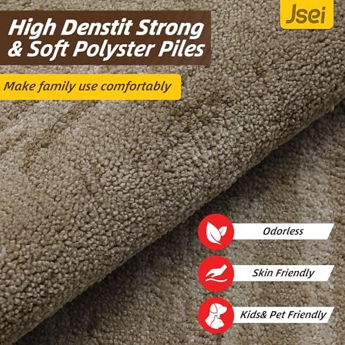 JSEI Dirt Trapper Door Mat 24"x36", Non-Slip Doormat, Beige - Image 6
