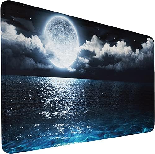 Naukay Large Mouse Pad, 31.5x15.7 inch Large Extended Computer Keyboard Mouse Mat, Water Resist Non-Slip Mousepad Rubber Base Long XXL Gaming Mouse Pad for Work & Gaming, Office & Home by Naukay