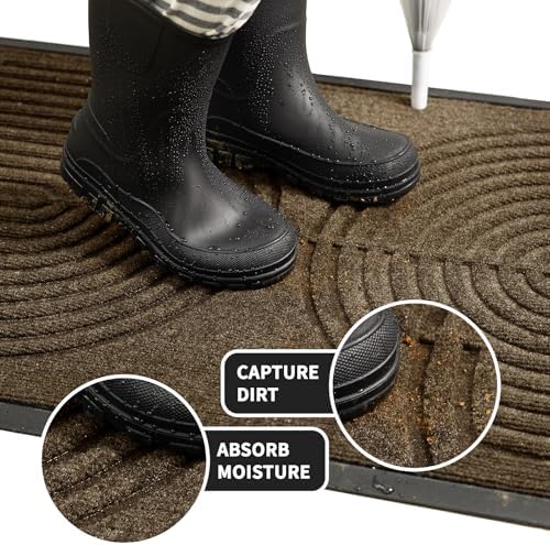 RORA Front Door Mat Outside Entrance, Indoor Welcome Doormat 29.5x17 - Image 3